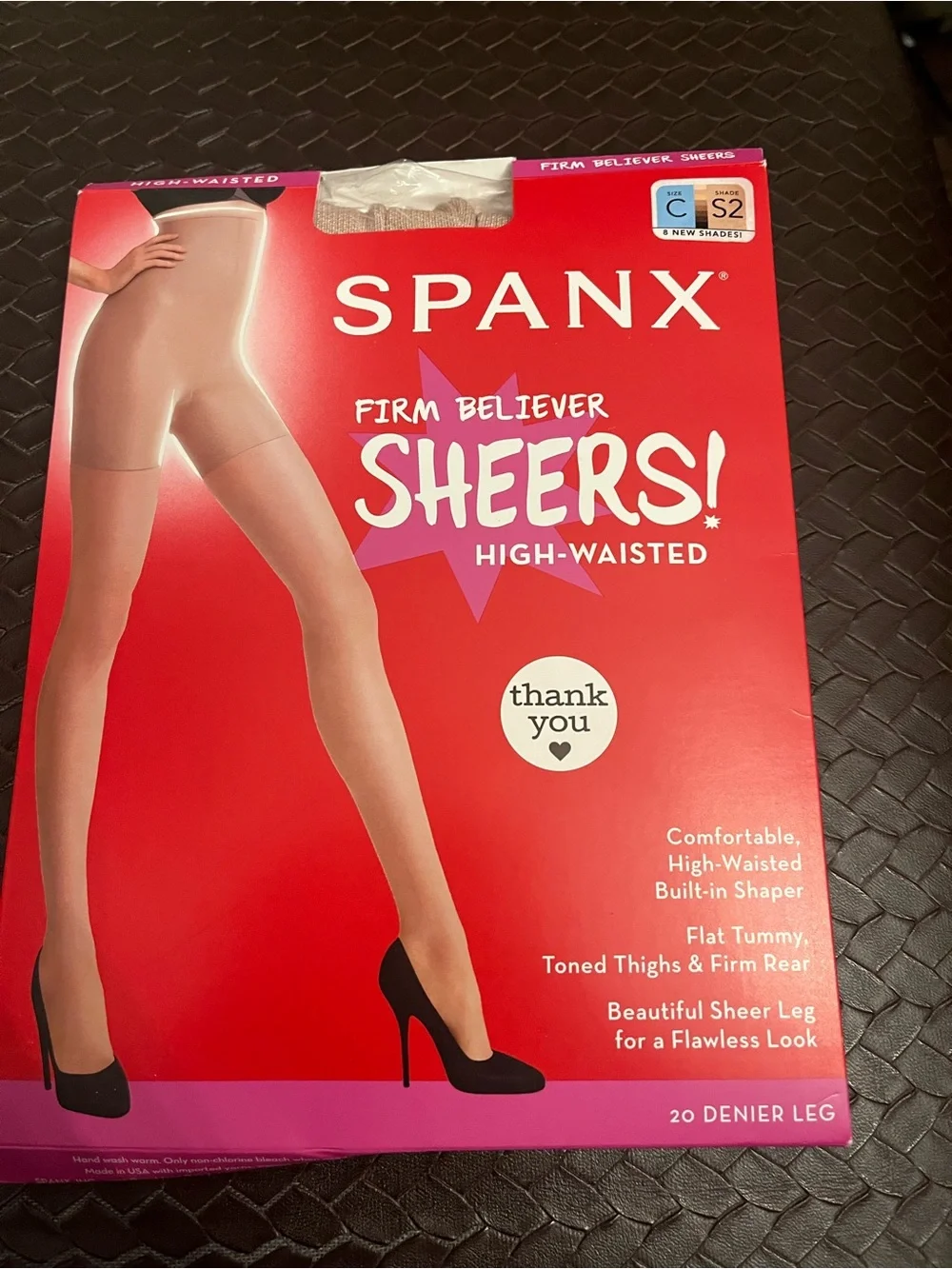 SPANX Firm Believer Sheers High-Waisted Pantyhose - Nude Size C Shade S2